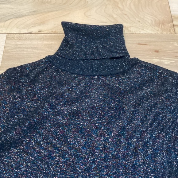 Women's Black Turtleneck Sweater - Picture 8 of 10